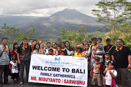 Photo group keluarga mitsuyanto di Kintamani